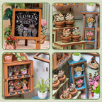 Book Nook DIY Kit: Blomsterhandeln i Paris - The Warm Workshop