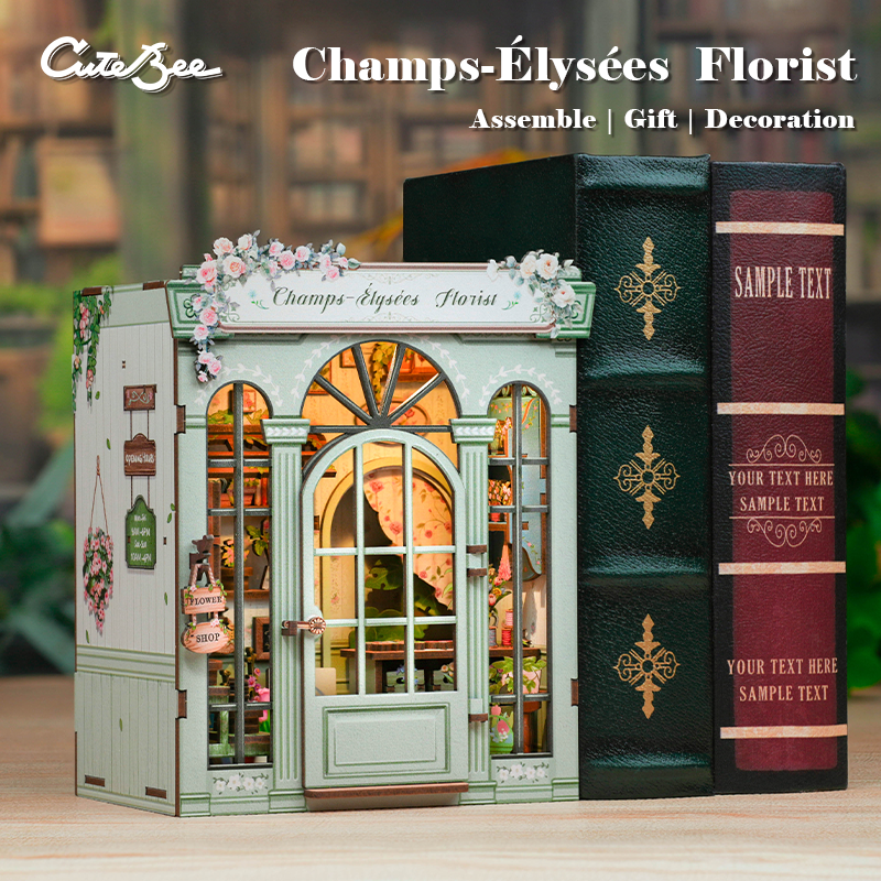 Book Nook DIY Kit: Blomsterhandeln i Paris - The Warm Workshop
