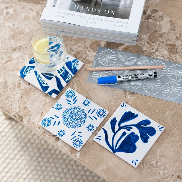 DIY Kit – Dekorera porslinsunderlägg - The Warm Workshop