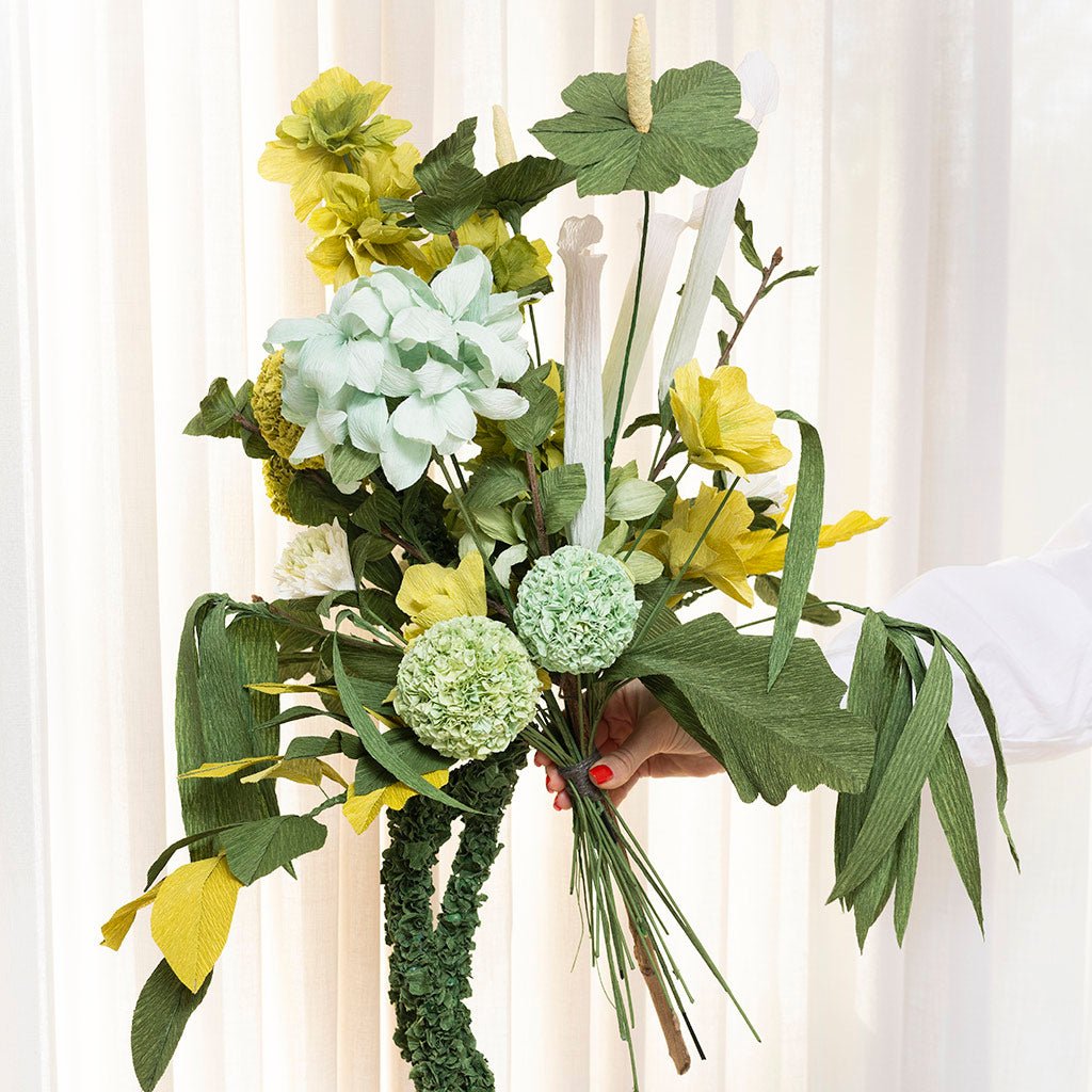 Maxi DIY Kit, Kräppappersblommor - The Warm Workshop