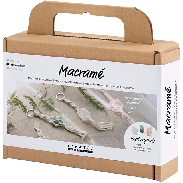 Mini DIY Kit – Makramé med kristaller - The Warm Workshop
