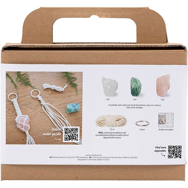 Mini DIY Kit – Makramé med kristaller - The Warm Workshop